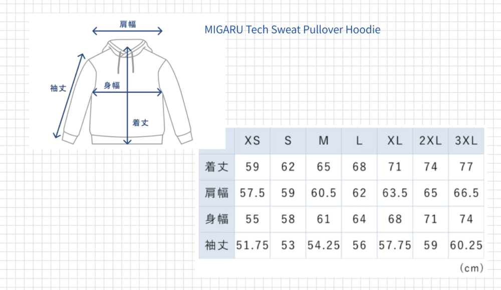 １．TENTIAL（テンシャル）のリカバリーウェア「MIGARU（ミガル）」のサイズはどれくらい？