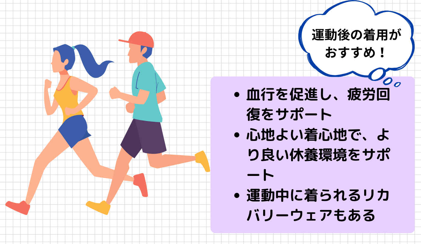 アスリート向けリカバリーウェアは運動後に着るのがおすすめ？