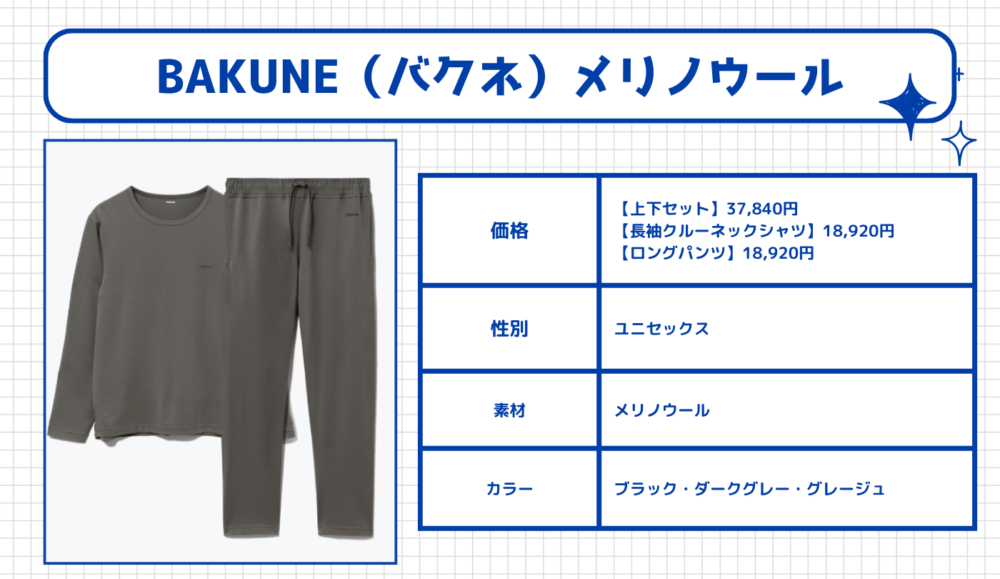 BAKUNE（バクネ）メリノウール