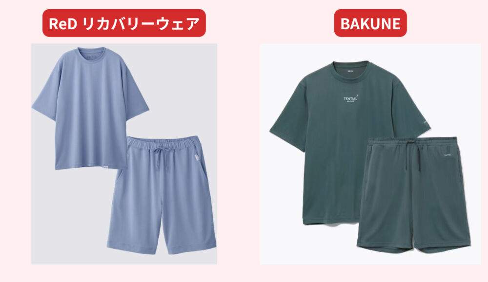 ReD（レッド）リカバリーウェアとBAKUNEの違いは？