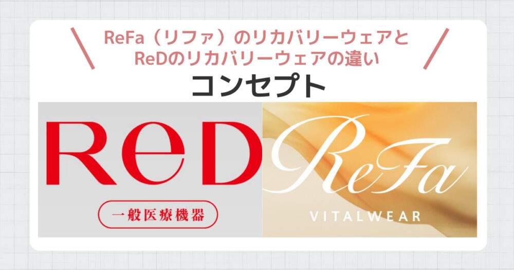 リファリカバリーウェア　ReD違い⓵