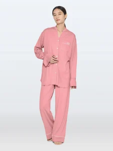 モイストスムース スタンドカラースリープウェア/WOMEN