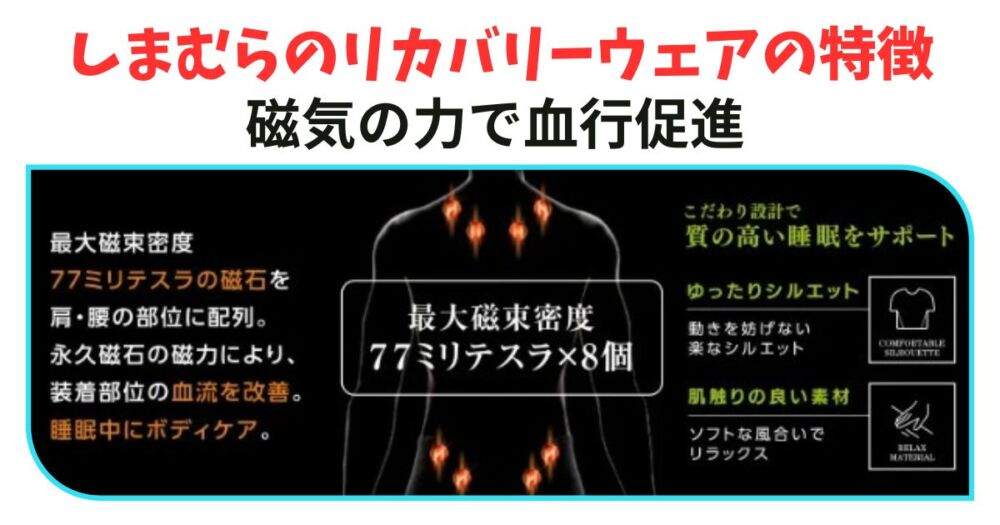 しまむら　リカバリーウェア　特徴②