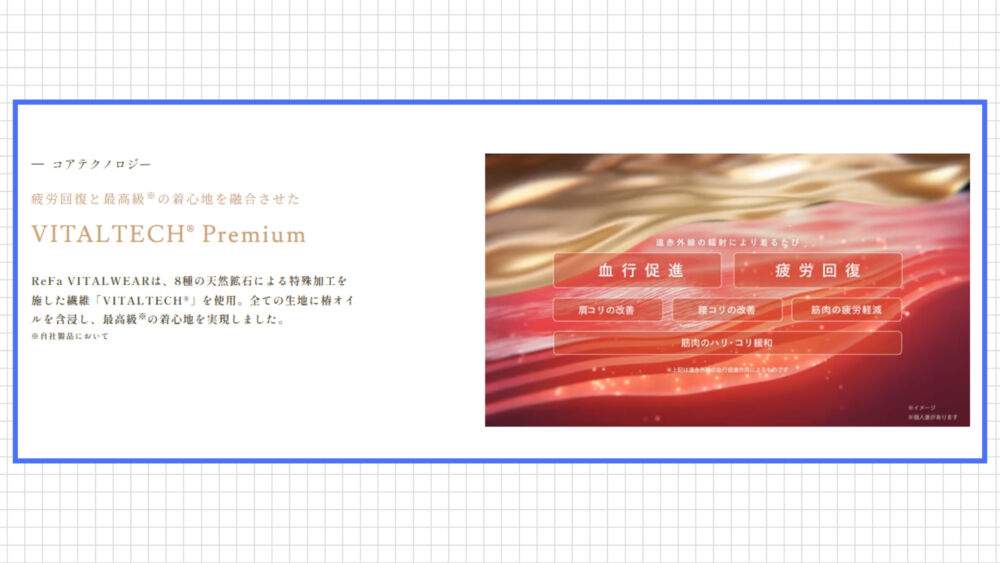 ReFaの素材・機能